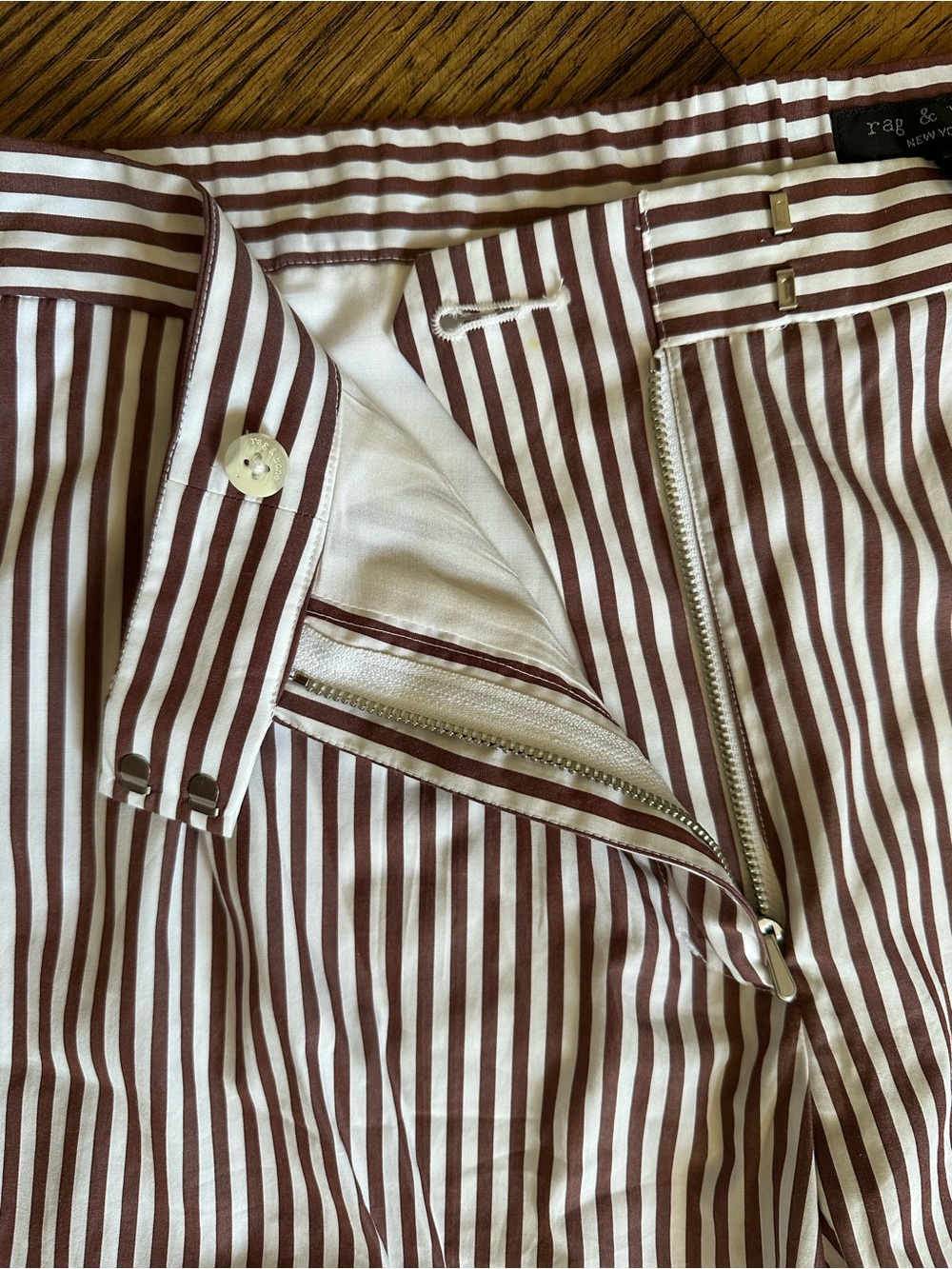 NWT Rag & Bone Lacey Stripe Poplin Pant - Picture 6 of 7